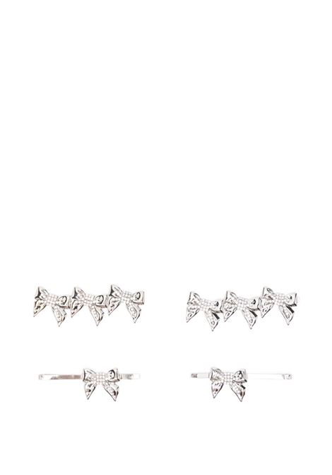 Set di forcine in metallo con fiocchi in argento Alessandra rich - donna ALESSANDRA RICH | FABA3295J00240001